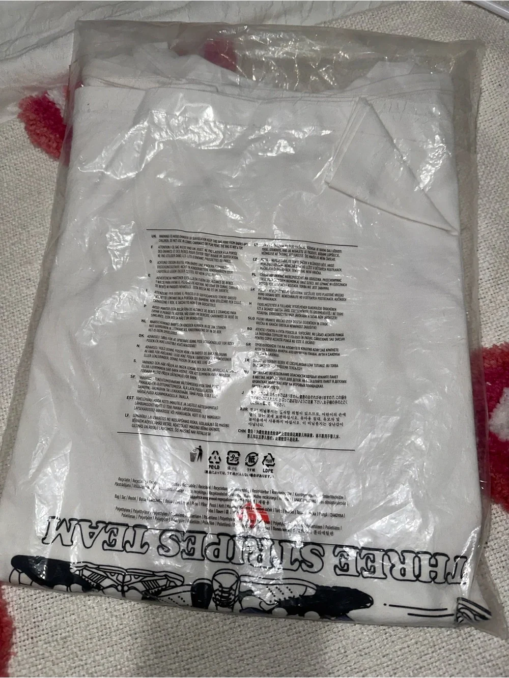 adidas White Cartoon Rateunion Team Graphic Tee